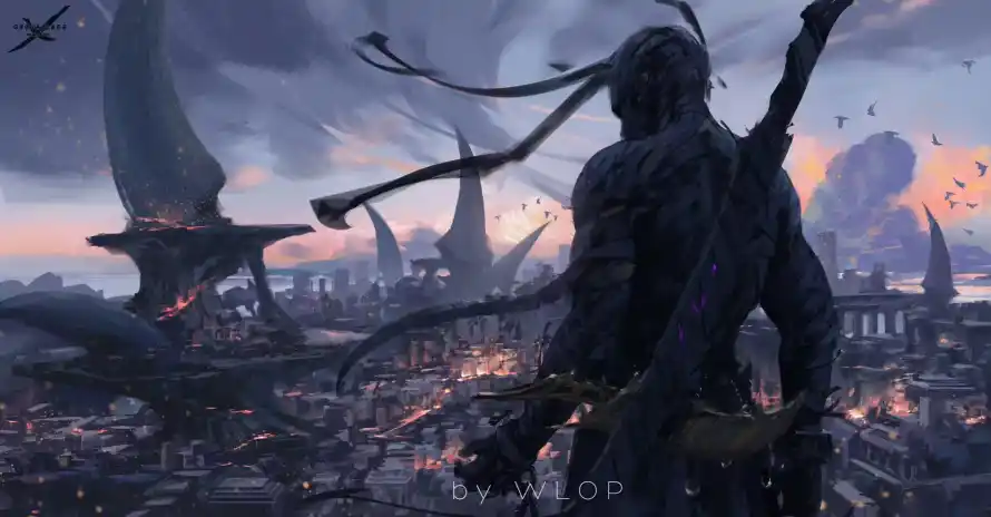 4k鬼刀壁纸 - WLOP - 奇幻背景 - 幻想场景「哲风壁纸」 4k鬼刀壁纸 - WLOP - 奇幻背景 - 幻想场景「哲风壁纸」