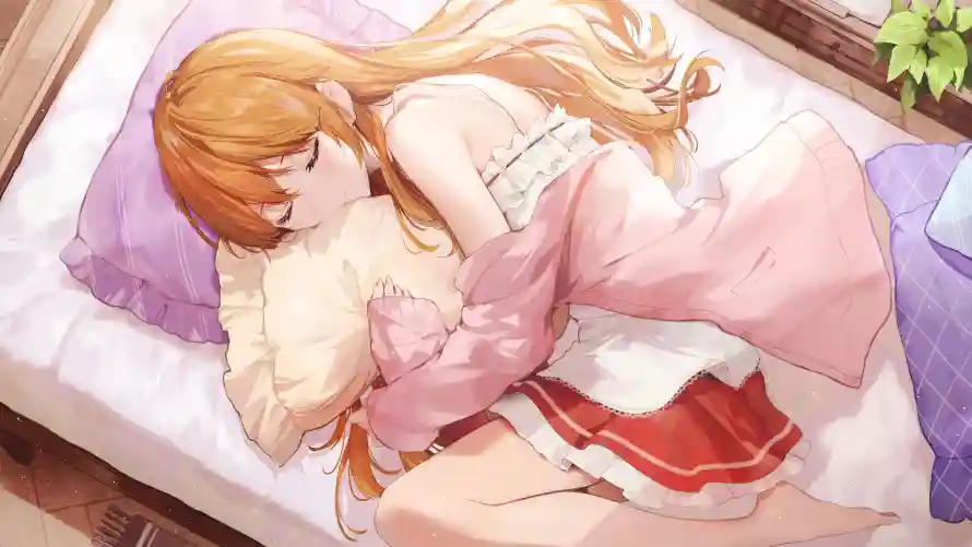 4k动漫壁纸 - 少女 - 甜美 - 睡眠「哲风壁纸」