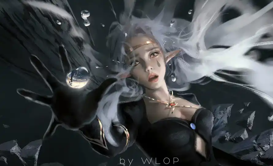 2k背景壁纸-暗黑风壁纸和角色-WLOP免费下载「哲风壁纸」