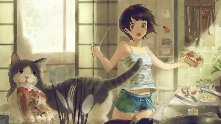 4k动漫壁纸-猫少女和可爱-动漫壁纸热门的壁纸「哲风壁纸」