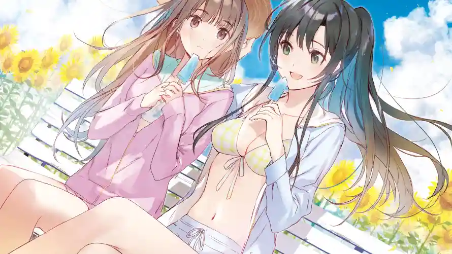 4k动漫壁纸-双少女与夏日-动漫壁纸免费下载「哲风壁纸」