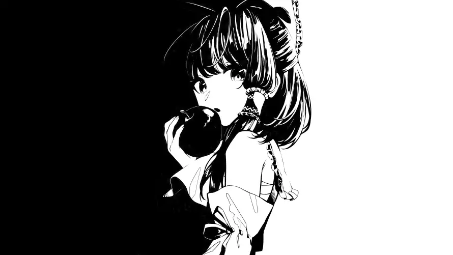 8k动漫壁纸-黑白风与少女-动漫壁纸壁纸推荐「哲风壁纸」