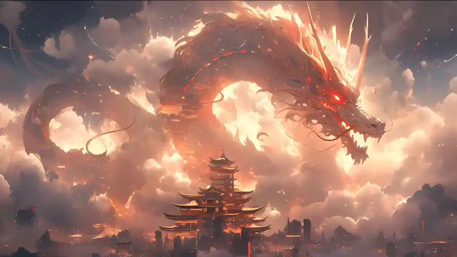 4kAI壁纸 - 云雾 - 中国龙 - 中式元素「哲风壁纸」 4kAI壁纸 - 云雾 - 中国龙 - 中式元素「哲风壁纸」