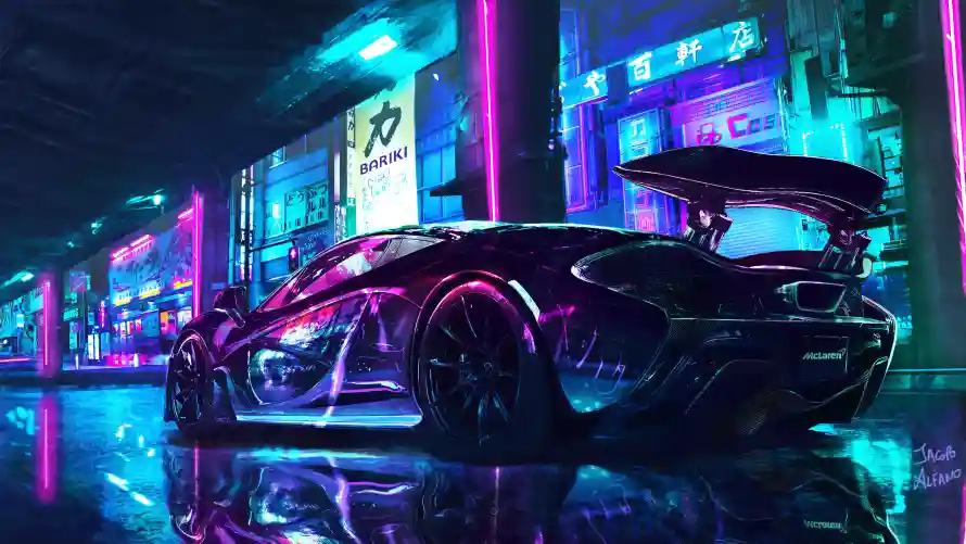 4k动漫壁纸 - 车 - 夜景 - 炫酷「哲风壁纸」 4k动漫壁纸 - 车 - 夜景 - 炫酷「哲风壁纸」