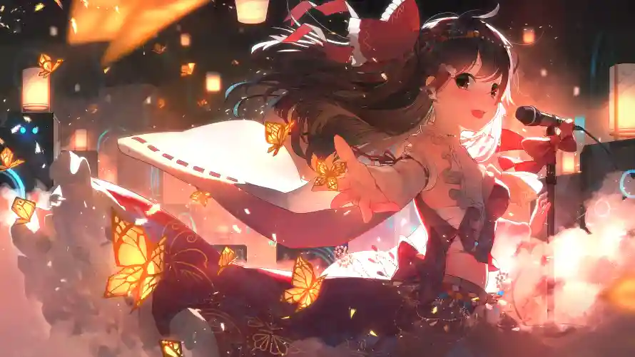 4k动漫壁纸 - 少女 - 灯笼 - 灵动「哲风壁纸」