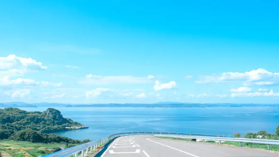 4k公路壁纸-公路景观壁纸和海景-海景风光免费下载「哲风壁纸」