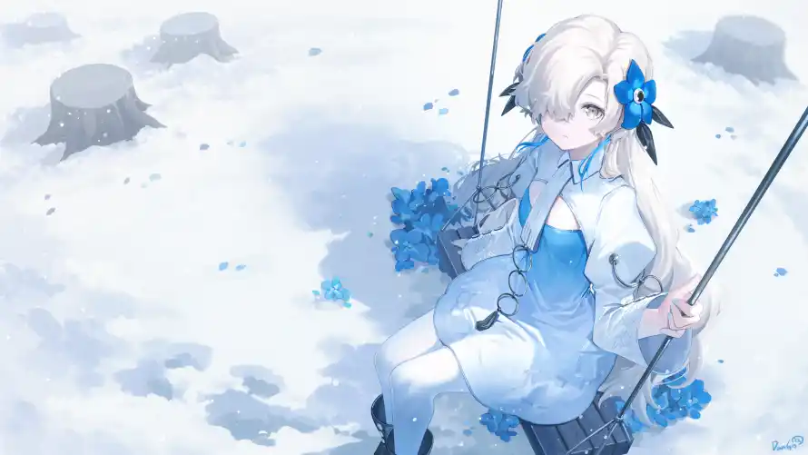 4k动漫壁纸 - 少女 - 雪景 - 冰雪背景「哲风壁纸」 4k动漫壁纸 - 少女 - 雪景 - 冰雪背景「哲风壁纸」
