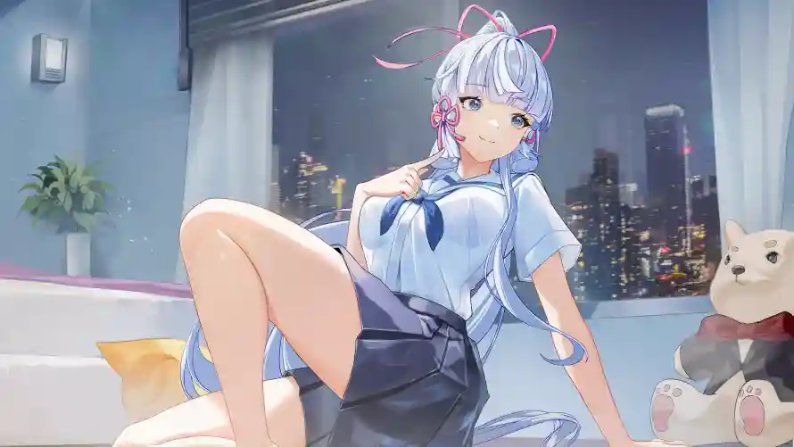 4kjk壁纸 - 二次元 - 可爱风 - jk少女「哲风壁纸」