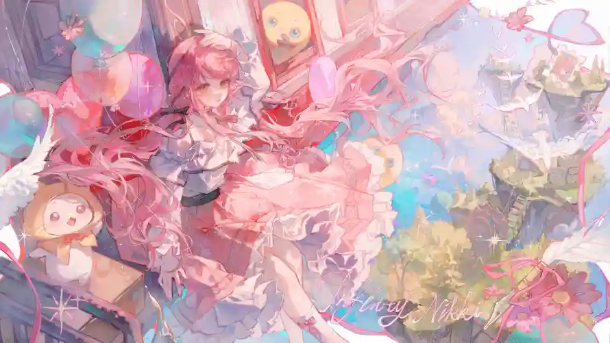 4k动漫壁纸 - 少女 - 粉色系 - 动漫壁纸「哲风壁纸」