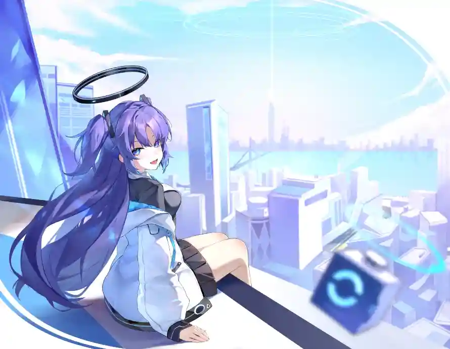 2k动漫壁纸-二次元 - 动漫少女-城市背景「哲风壁纸」