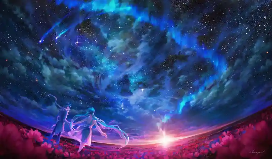 2k宇宙壁纸-梦境般和星空-国产动漫壁纸推荐「哲风壁纸」