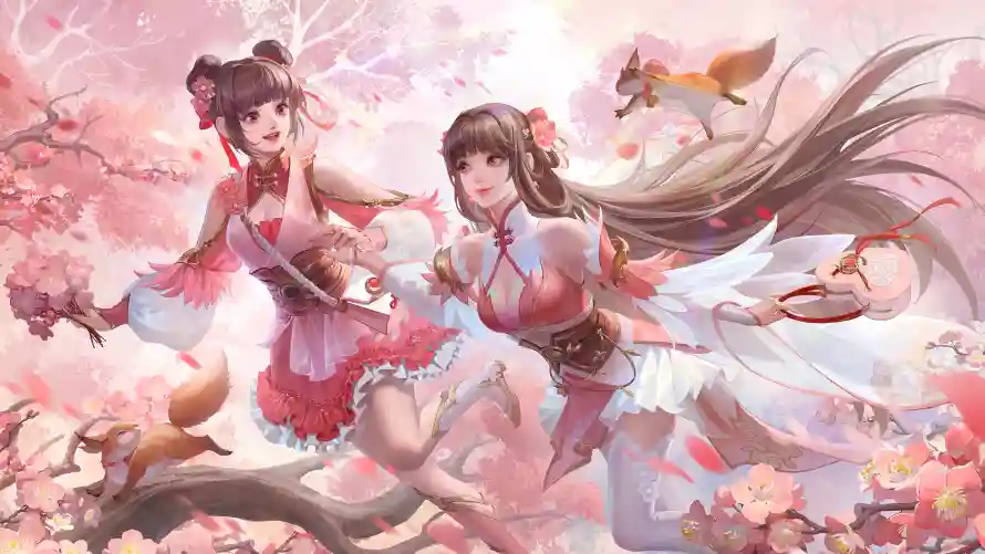 7k古装壁纸-动漫双姝壁纸和少女-动漫壁纸壁纸分享「哲风壁纸」
