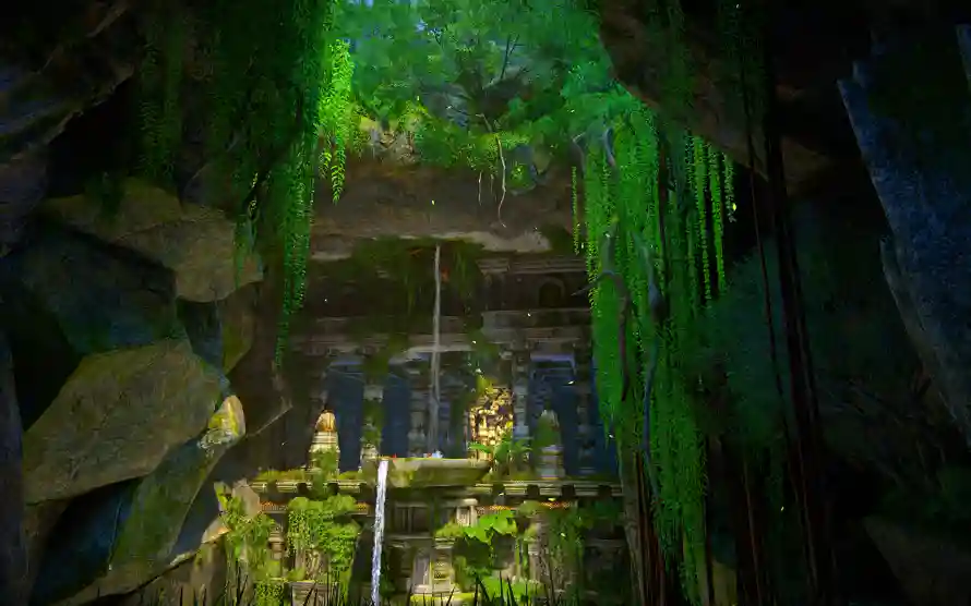 3k神秘壁纸-古老遗迹与探险场景-神秘洞穴「哲风壁纸」