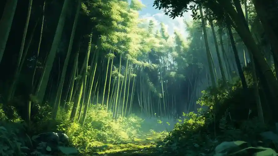 4k动漫壁纸 - 竹林 - 动漫壁纸 - 森林背景「哲风壁纸」 4k动漫壁纸 - 竹林 - 动漫壁纸 - 森林背景「哲风壁纸」
