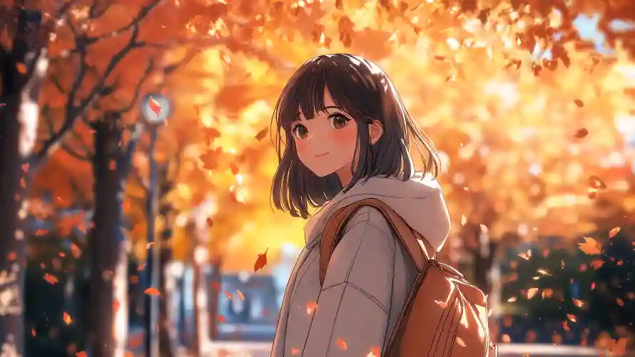 4k动漫壁纸 - 少女 - 秋日 - 红叶「哲风壁纸」 4k动漫壁纸 - 少女 - 秋日 - 红叶「哲风壁纸」