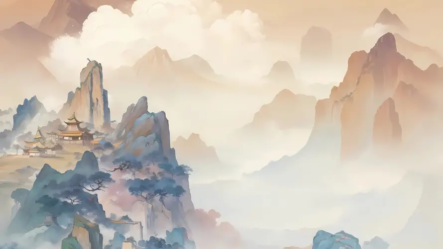 4kAI壁纸 - 山 - 意境 - 水墨「哲风壁纸」 4kAI壁纸 - 山 - 意境 - 水墨「哲风壁纸」
