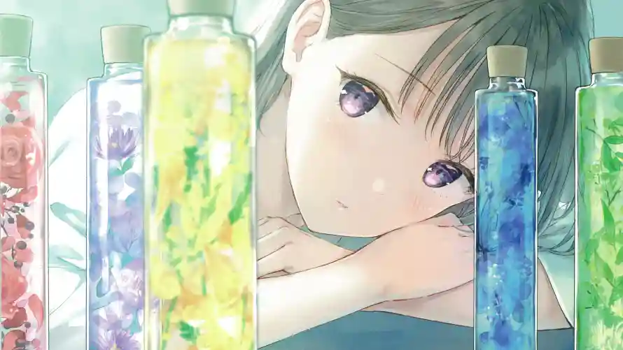4k动漫壁纸-二次元 - 少女-彩色瓶子免费下载「哲风壁纸」