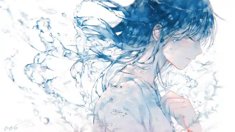 4k创意壁纸-创意女孩 - 动漫人物-梦幻背景「哲风壁纸」