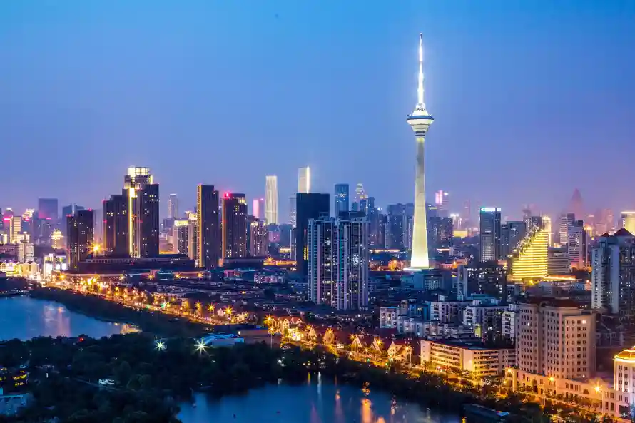 4k城市壁纸 - 夜景 - 河流 - 都市「哲风壁纸」