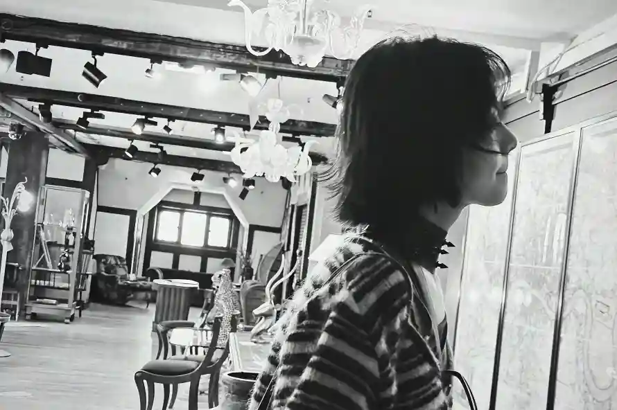 4k演员壁纸 - 酷 - 黑白 - 李庚希「哲风壁纸」