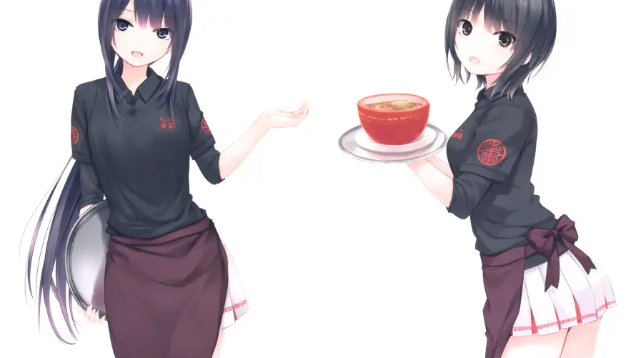 9k动漫壁纸-二次元 - 制服少女-动漫角色「哲风壁纸」