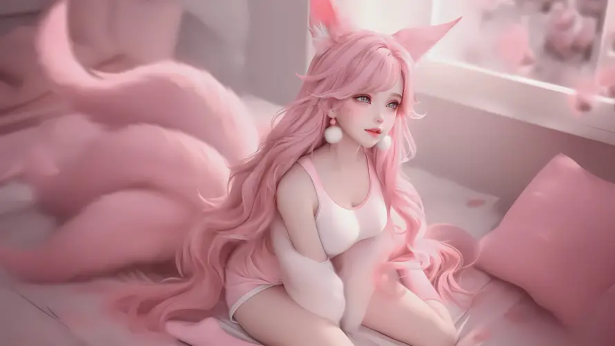 4k阿狸壁纸 - 兔耳娘 - 猛男粉 - 卧室场景「哲风壁纸」 4k阿狸壁纸 - 兔耳娘 - 猛男粉 - 卧室场景「哲风壁纸」