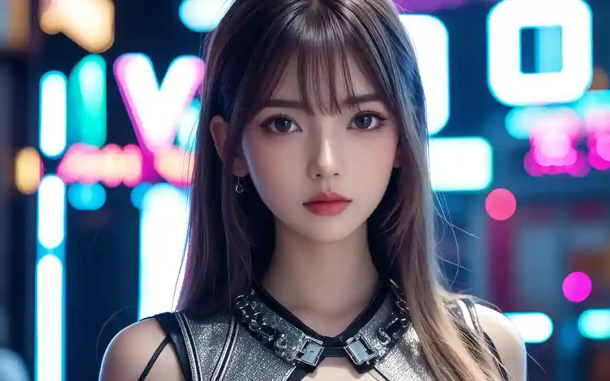4kAI壁纸 - 美女 - 未来感 - AI美女「哲风壁纸」