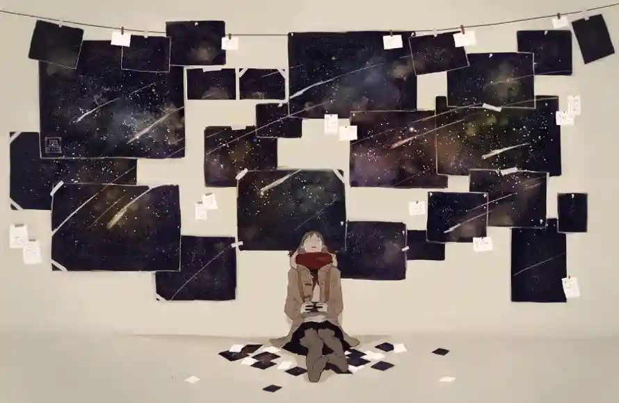 2k女孩壁纸-二次元壁纸和动漫背景-宇宙星空「哲风壁纸」