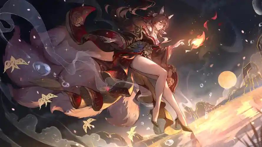 2k美女壁纸-动漫插画壁纸和飘逸-华丽服饰热门的壁纸「哲风壁纸」