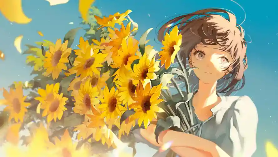 4k女孩壁纸 - 二次元 - 治愈系 - 少女插画「哲风壁纸」