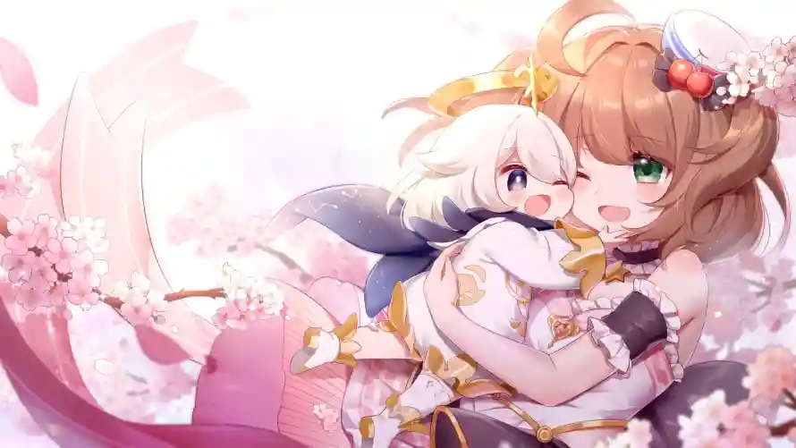 4kCV壁纸 - 原神 - 樱花 - 派蒙「哲风壁纸」 4kCV壁纸 - 原神 - 樱花 - 派蒙「哲风壁纸」