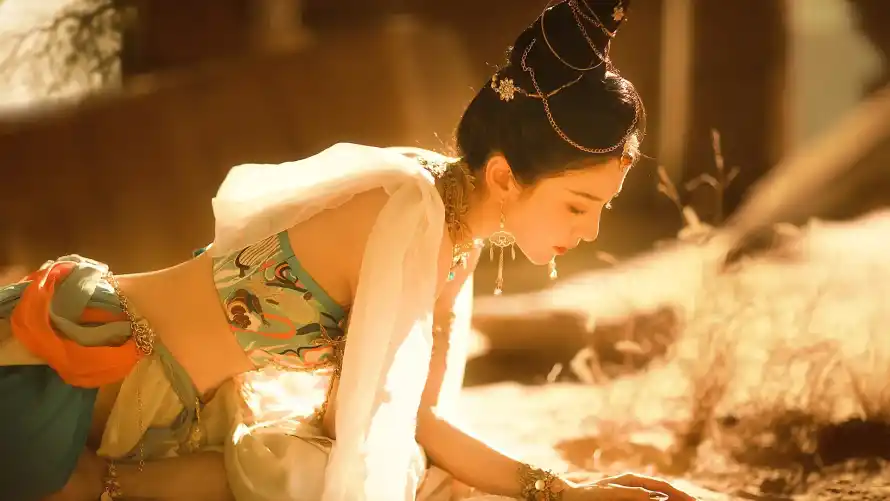 2k古风壁纸-敦煌风与美女-壁纸分享「哲风壁纸」
