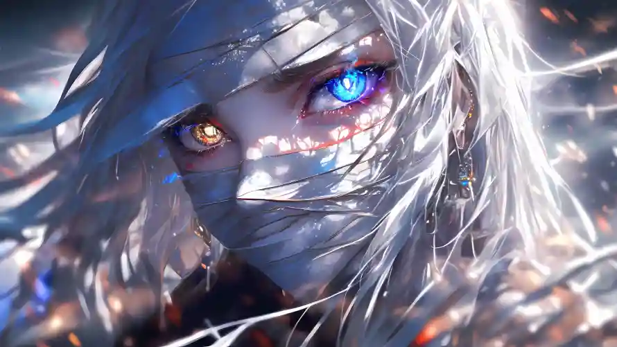 4k动漫壁纸-异色瞳和眼睛-动漫插画壁纸分享「哲风壁纸」