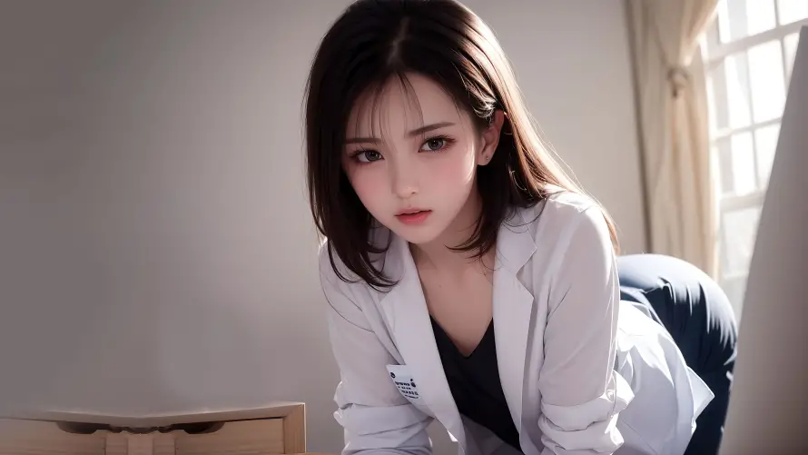 4k少女壁纸-治愈系与护士-室内场景壁纸分享「哲风壁纸」