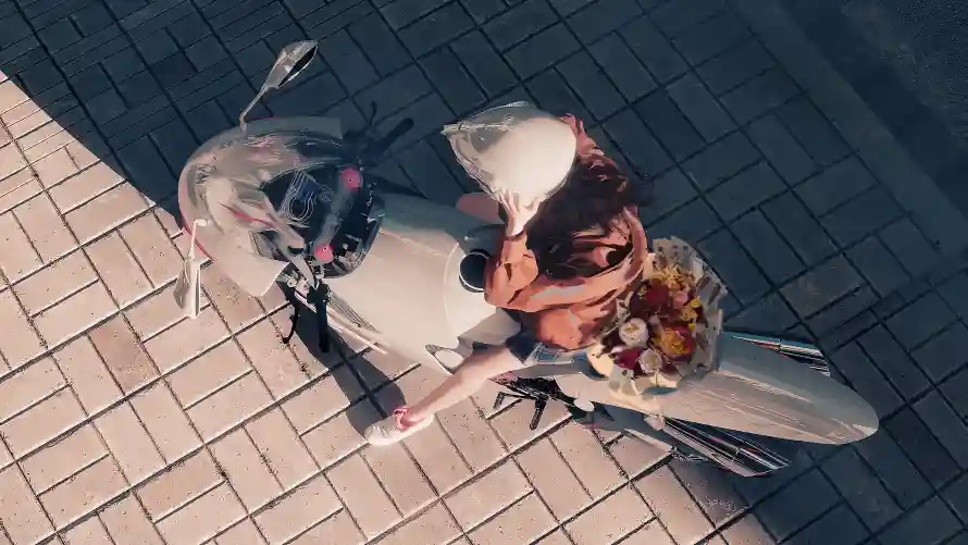 4k个性女孩壁纸-摩托元素与机车女孩-机车少女「哲风壁纸」