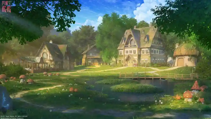 2k小屋壁纸-乡村风景 - 树林-宁静村落壁纸分享「哲风壁纸」