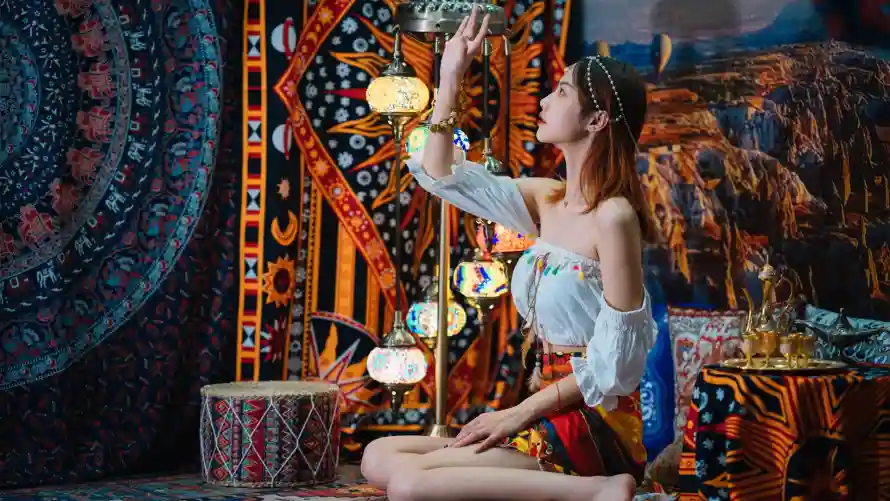 2k美女壁纸-中东元素与艺术-异域风情壁纸分享「哲风壁纸」
