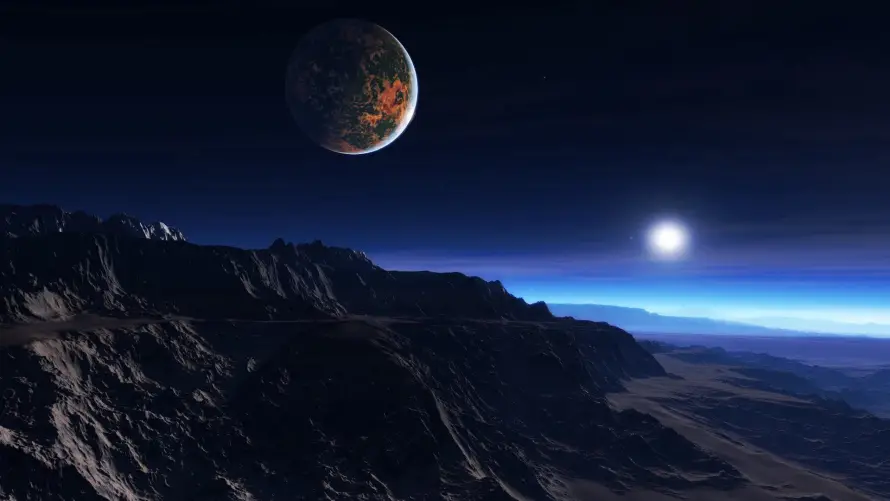 4k自然壁纸 - 风景 - 外星景观 - 宇宙山脉「哲风壁纸」 4k自然壁纸 - 风景 - 外星景观 - 宇宙山脉「哲风壁纸」