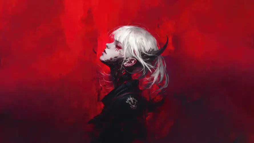 4k少女壁纸-个性纹身 - 纹身-恶魔少女免费下载「哲风壁纸」