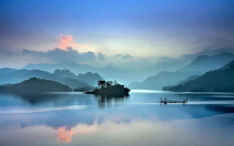 4k倒影壁纸-天空倒影和天空-山水背景壁纸分享「哲风壁纸」