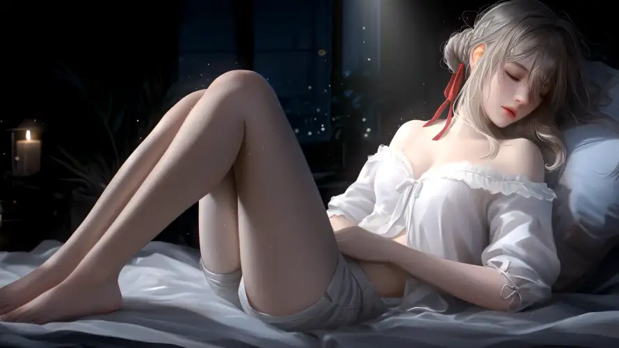 4k卧室壁纸 - 女孩 - 家居 - 少女「哲风壁纸」