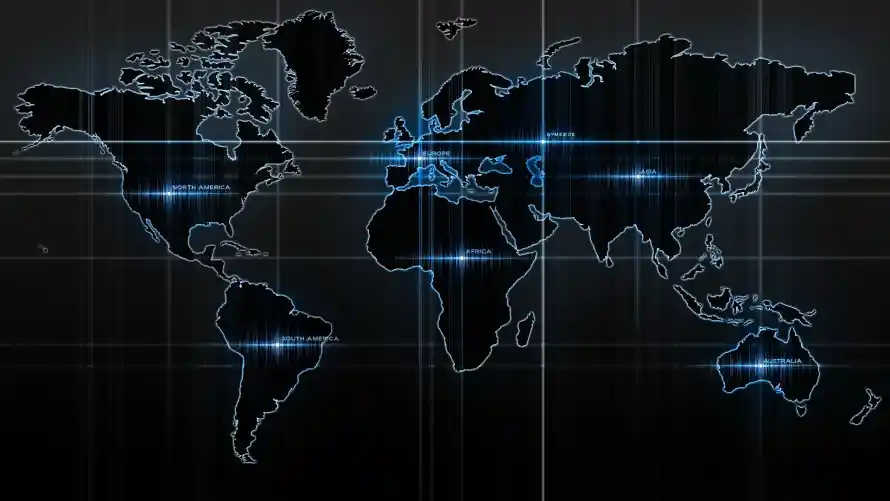 2k地图壁纸-世界地图和艺术-光影艺术壁纸分享「哲风壁纸」