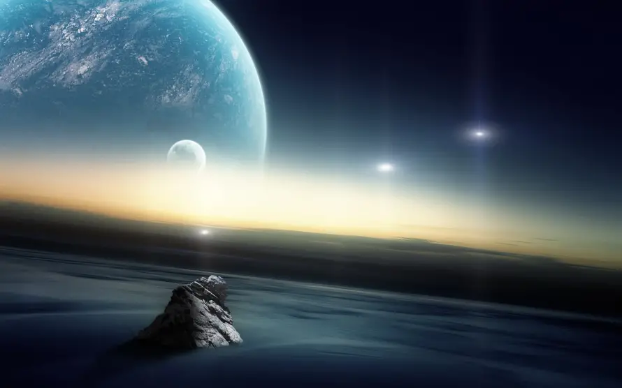 4k星云壁纸 - 科幻 - 太空场景 - 太空岩石「哲风壁纸」 4k星云壁纸 - 科幻 - 太空场景 - 太空岩石「哲风壁纸」