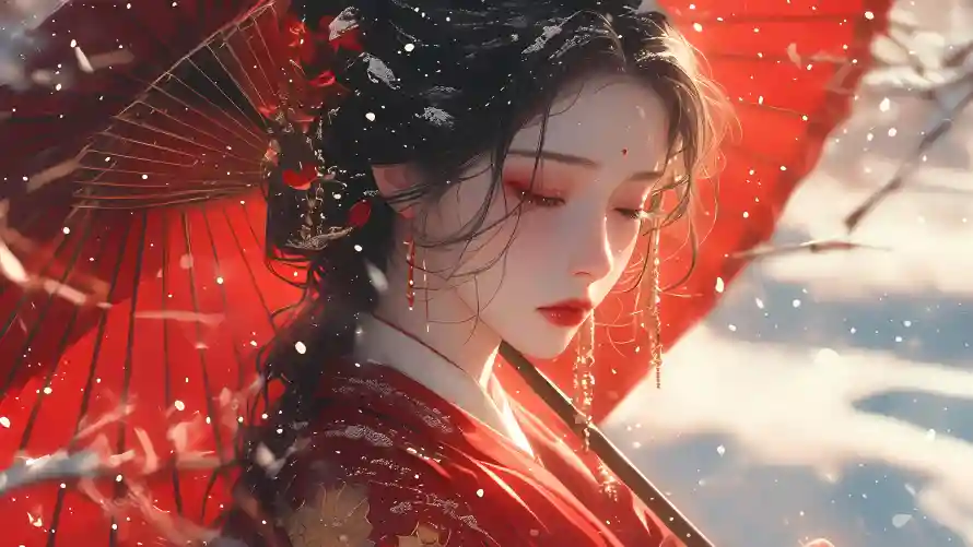 4k国风壁纸 - 美女 - 东方美学 - 古典东方「哲风壁纸」