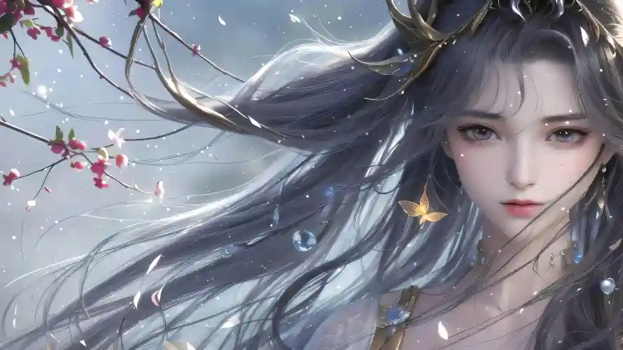 4k动漫壁纸-仙系动漫 - 美女-梦幻背景热门的壁纸「哲风壁纸」