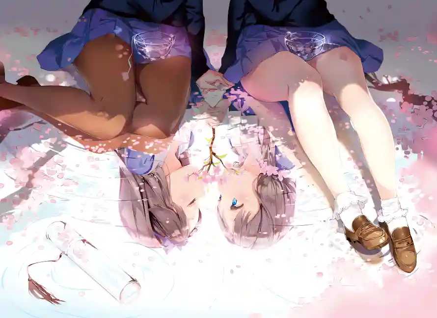 4k女孩壁纸 - 二次元 - 粉色系 - 双生女漫「哲风壁纸」