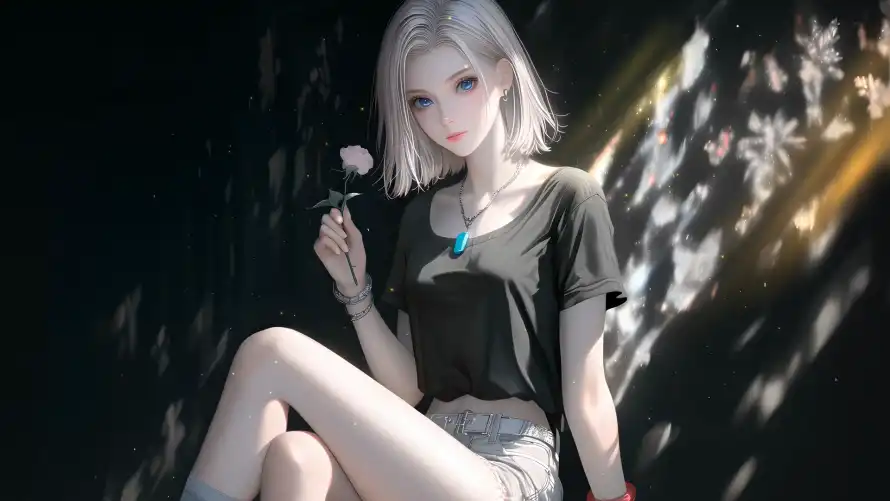 2k玫瑰壁纸-光影背景壁纸和美女-清新风格热门的壁纸「哲风壁纸」