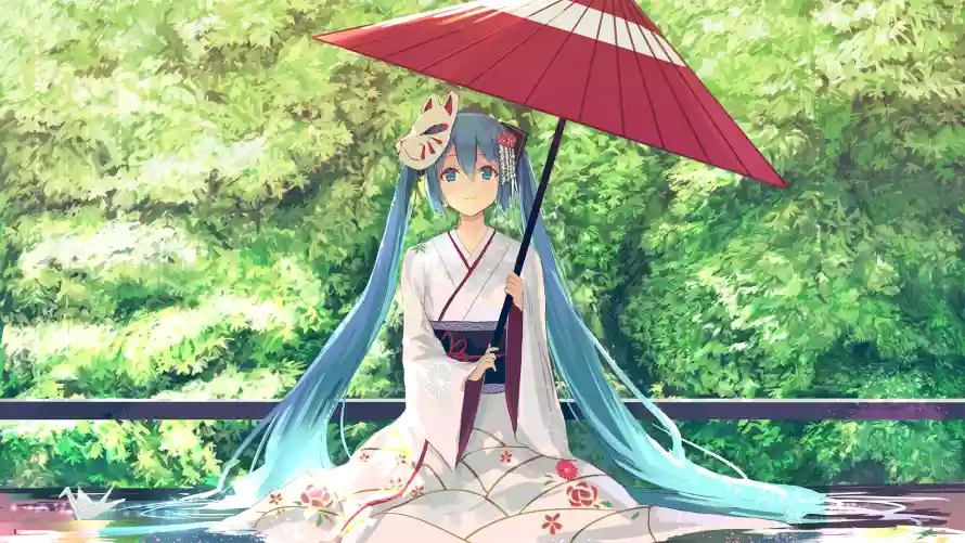 2k和服壁纸-初音未来与日系-动漫插画壁纸推荐「哲风壁纸」