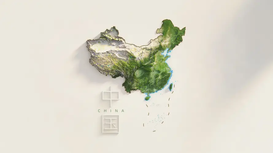 4k爱国壁纸-中国地图壁纸和国家版图-地理背景「哲风壁纸」