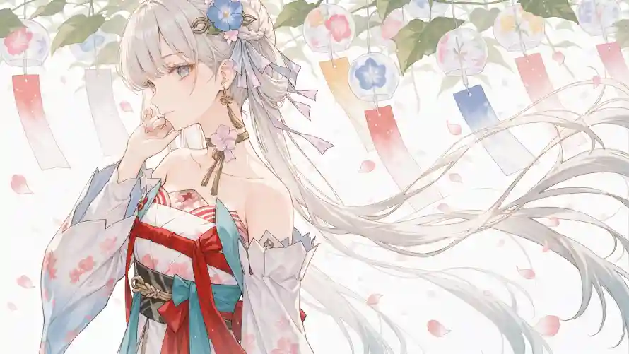 4k今汐壁纸-和服少女与鸣潮-日系风格壁纸推荐「哲风壁纸」